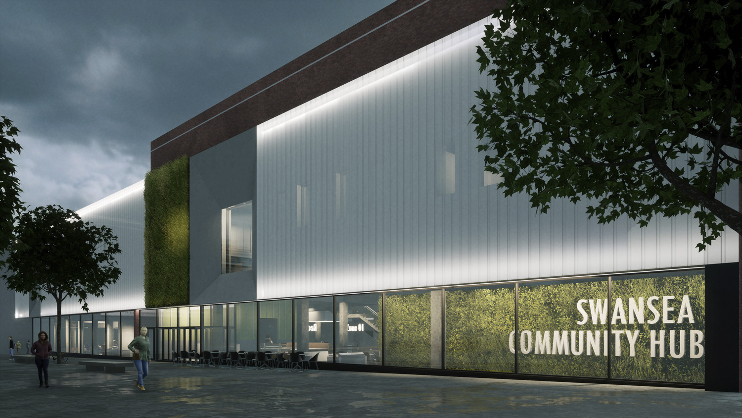 Community Hub Swansea. Transformation of department stores.