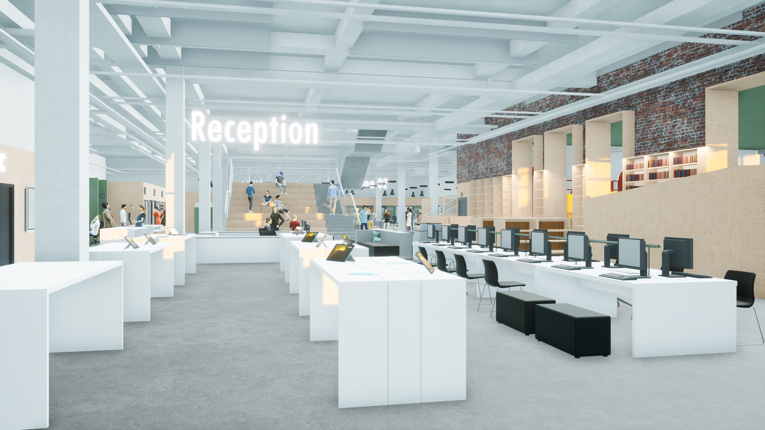 Community Hub Swansea. Transformation of department stores.